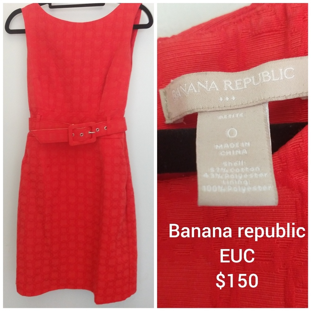 Banana republic business dress with matching belt